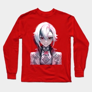 Special Red Version Arlecchino Fatui Harbinger The Knave Genshin Impact Tee Long Sleeve T-Shirt